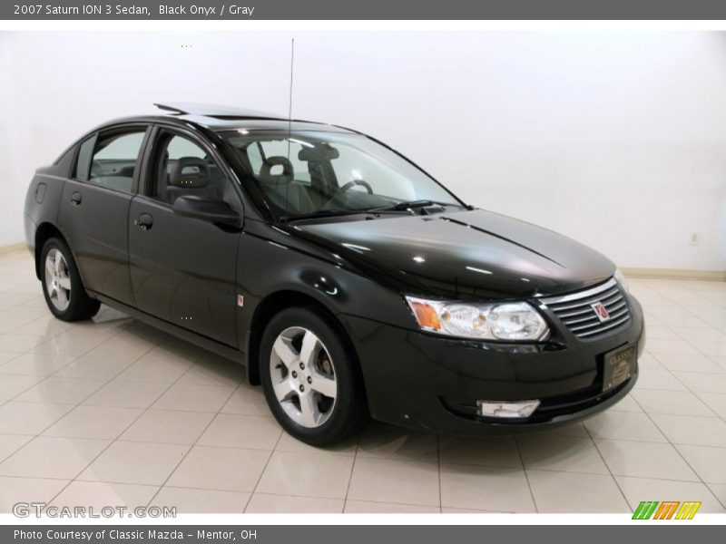 Black Onyx / Gray 2007 Saturn ION 3 Sedan