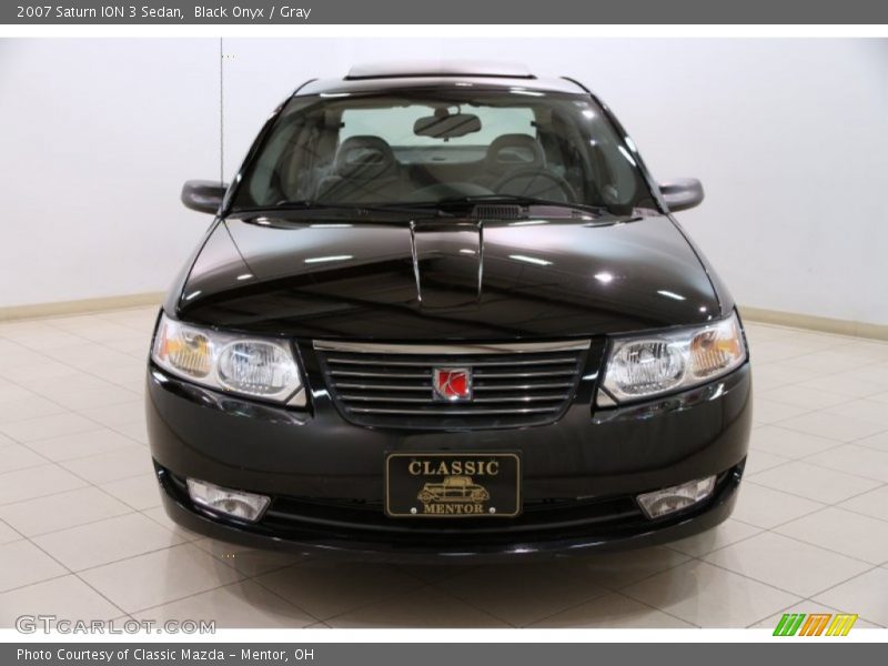 Black Onyx / Gray 2007 Saturn ION 3 Sedan