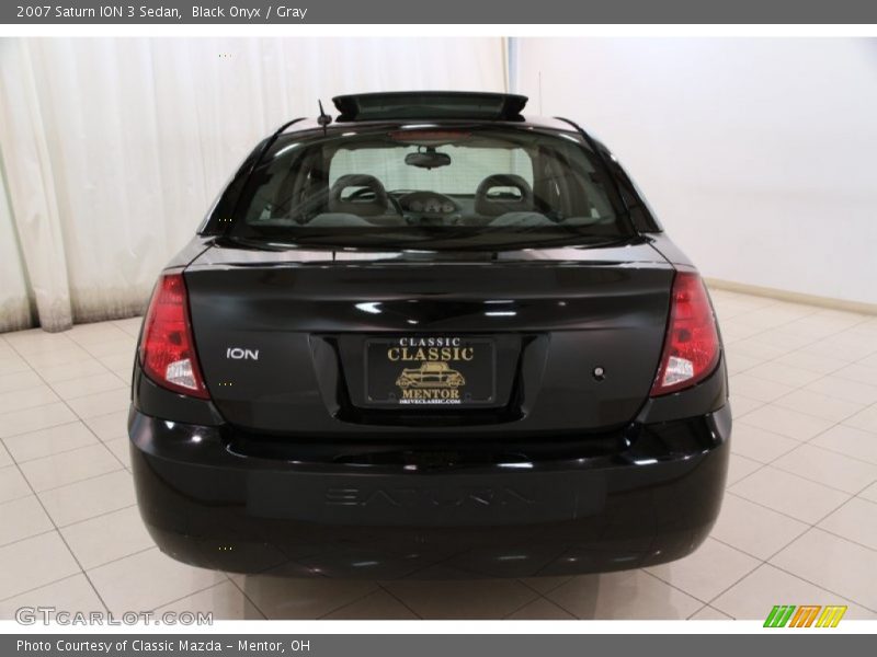 Black Onyx / Gray 2007 Saturn ION 3 Sedan