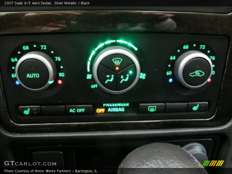 Silver Metallic / Black 2007 Saab 9-5 Aero Sedan