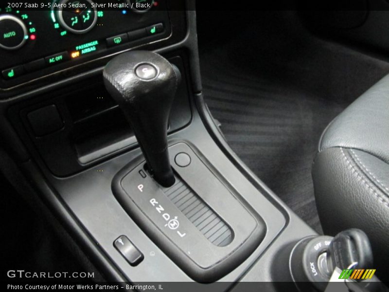 Silver Metallic / Black 2007 Saab 9-5 Aero Sedan
