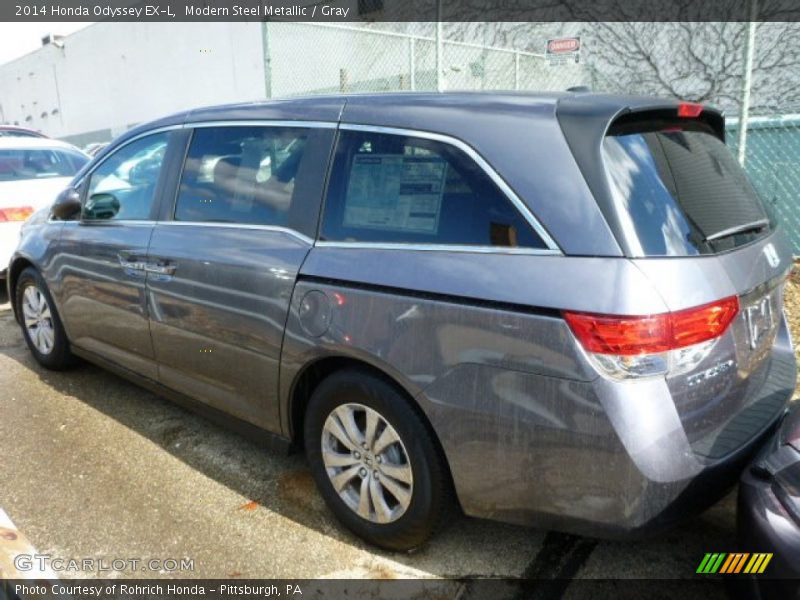 Modern Steel Metallic / Gray 2014 Honda Odyssey EX-L