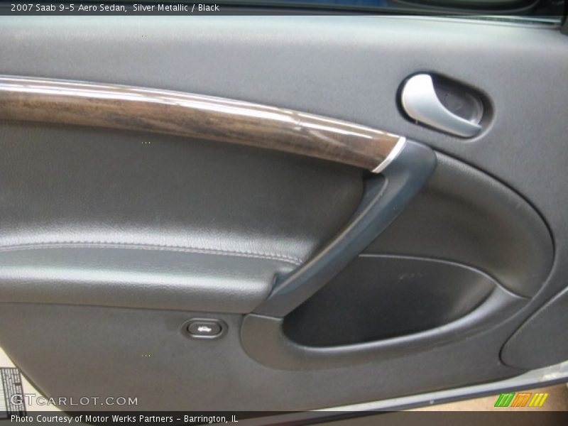 Silver Metallic / Black 2007 Saab 9-5 Aero Sedan