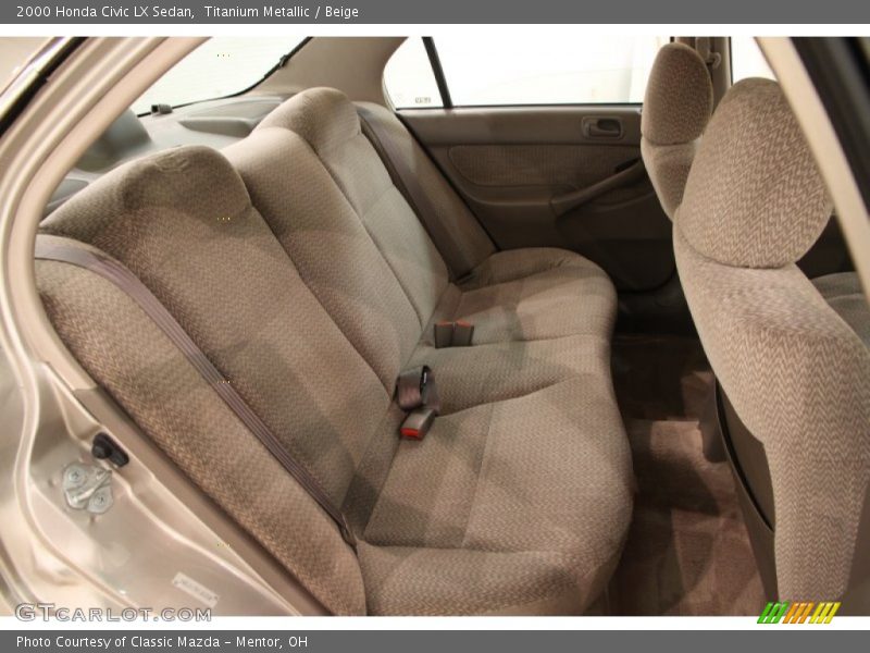 Titanium Metallic / Beige 2000 Honda Civic LX Sedan