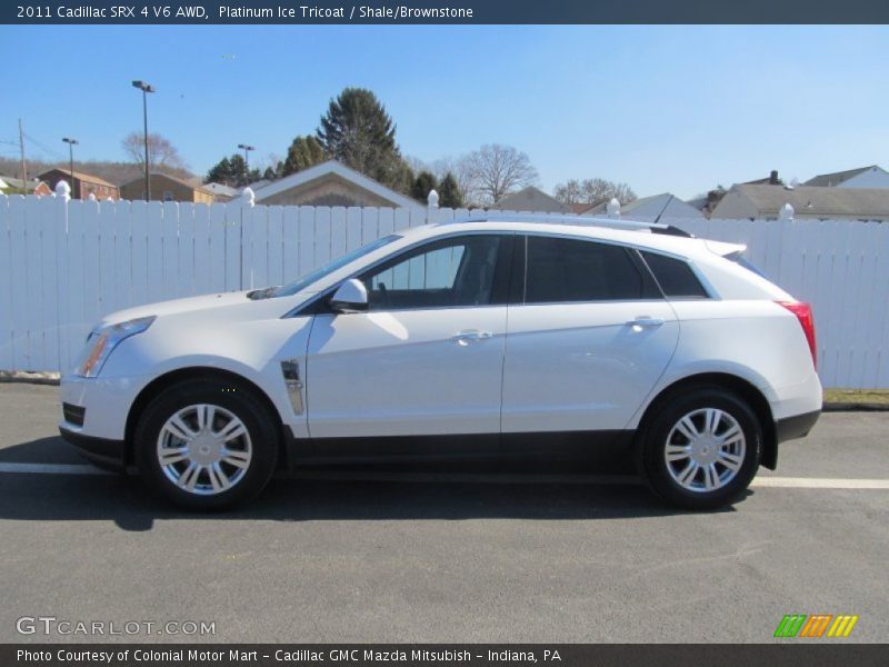 Platinum Ice Tricoat / Shale/Brownstone 2011 Cadillac SRX 4 V6 AWD