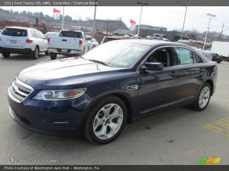 Kona Blue / Charcoal Black 2011 Ford Taurus SEL AWD