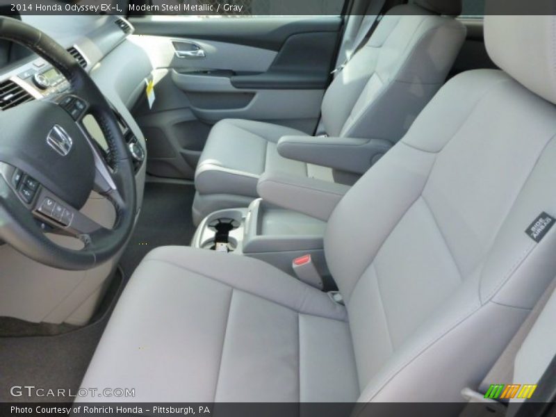 Modern Steel Metallic / Gray 2014 Honda Odyssey EX-L
