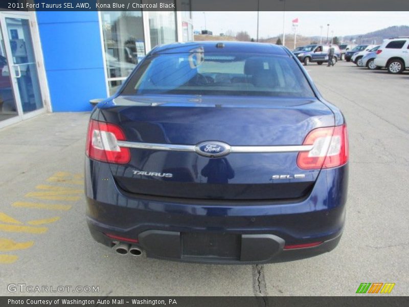 Kona Blue / Charcoal Black 2011 Ford Taurus SEL AWD