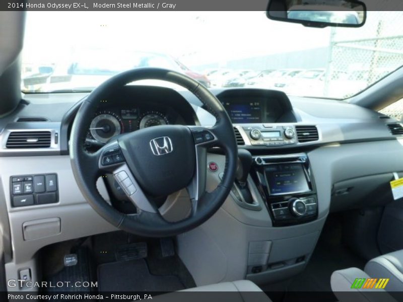Modern Steel Metallic / Gray 2014 Honda Odyssey EX-L
