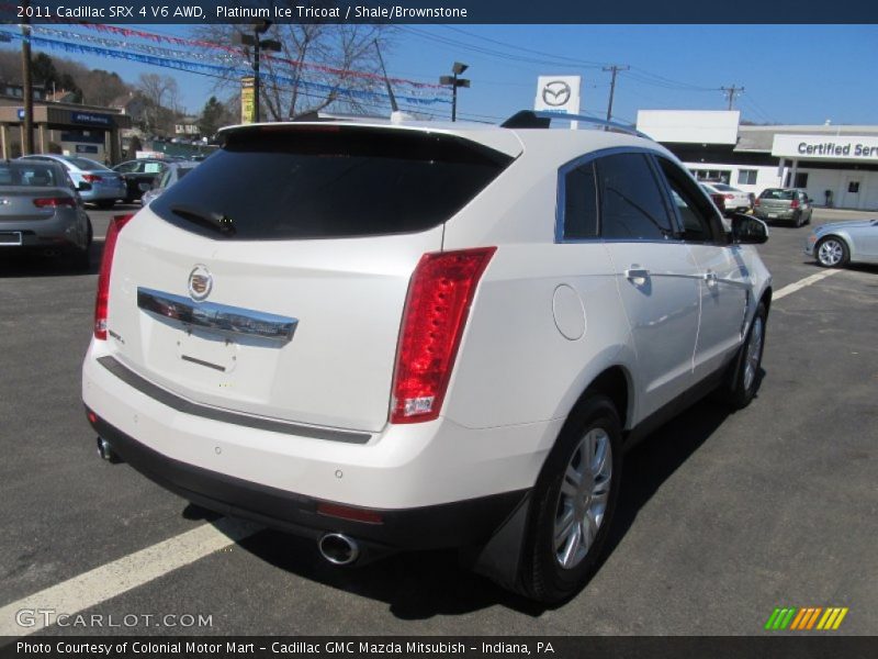 Platinum Ice Tricoat / Shale/Brownstone 2011 Cadillac SRX 4 V6 AWD