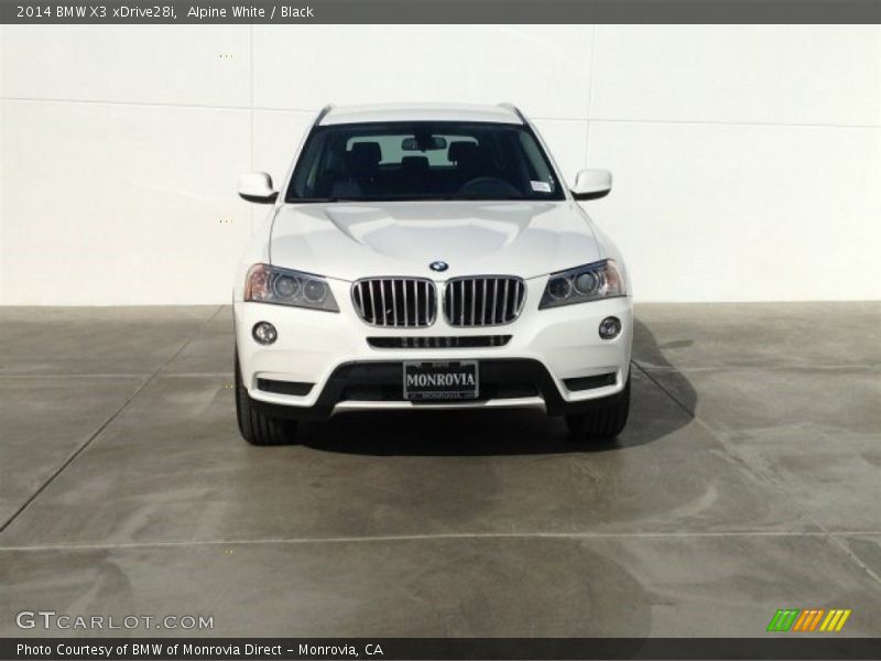 Alpine White / Black 2014 BMW X3 xDrive28i
