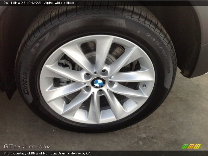 Alpine White / Black 2014 BMW X3 xDrive28i