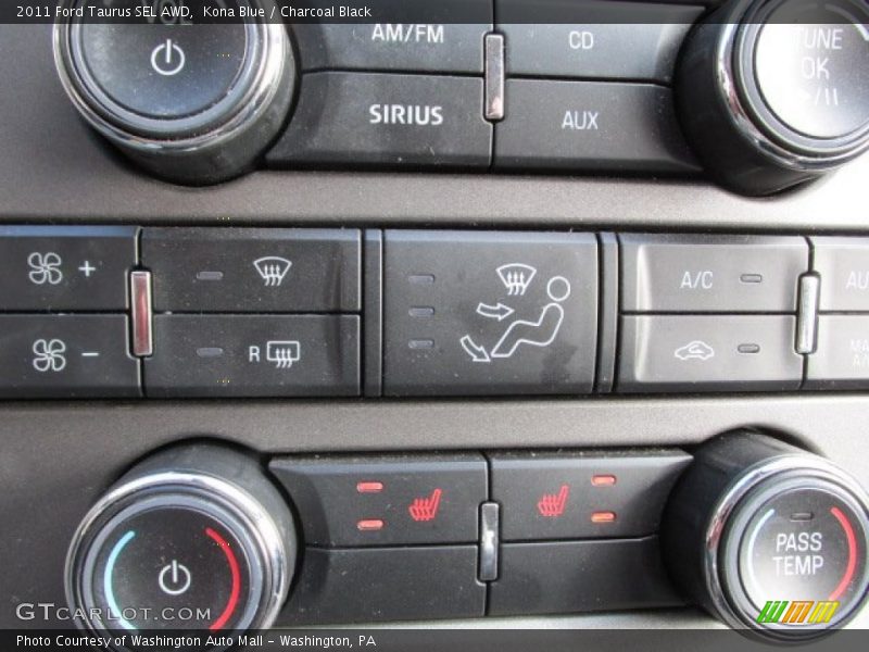 Kona Blue / Charcoal Black 2011 Ford Taurus SEL AWD