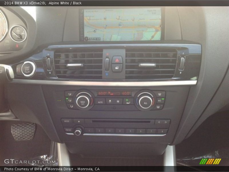 Alpine White / Black 2014 BMW X3 xDrive28i