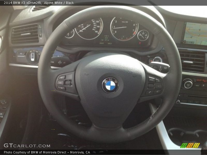 Alpine White / Black 2014 BMW X3 xDrive28i
