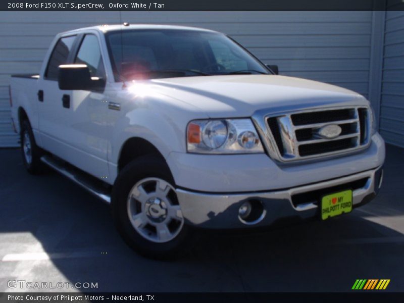 Oxford White / Tan 2008 Ford F150 XLT SuperCrew