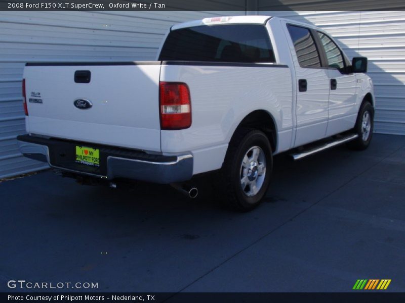 Oxford White / Tan 2008 Ford F150 XLT SuperCrew
