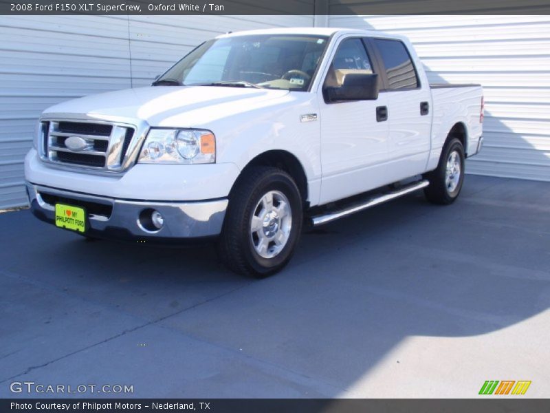 Oxford White / Tan 2008 Ford F150 XLT SuperCrew
