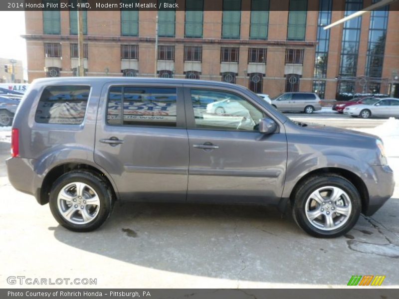 Modern Steel Metallic / Black 2014 Honda Pilot EX-L 4WD