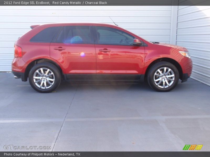 Red Candy Metallic / Charcoal Black 2012 Ford Edge SEL EcoBoost