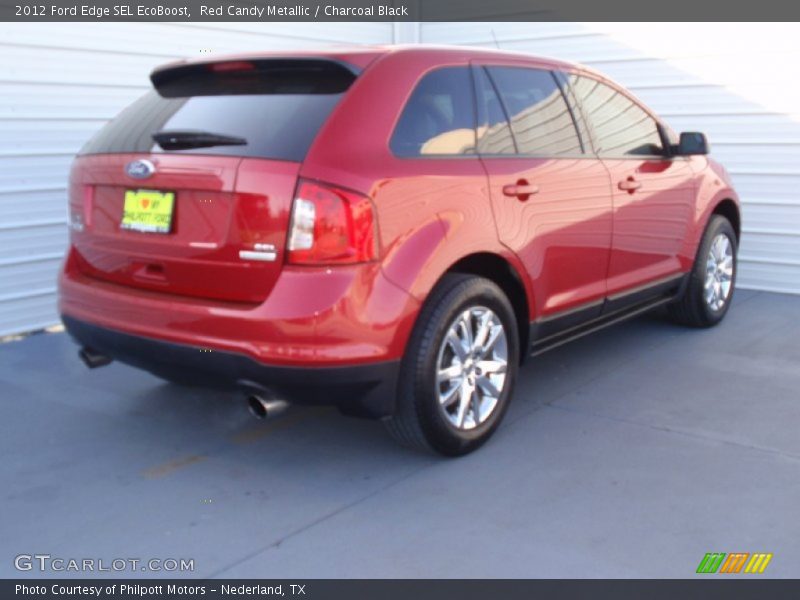 Red Candy Metallic / Charcoal Black 2012 Ford Edge SEL EcoBoost