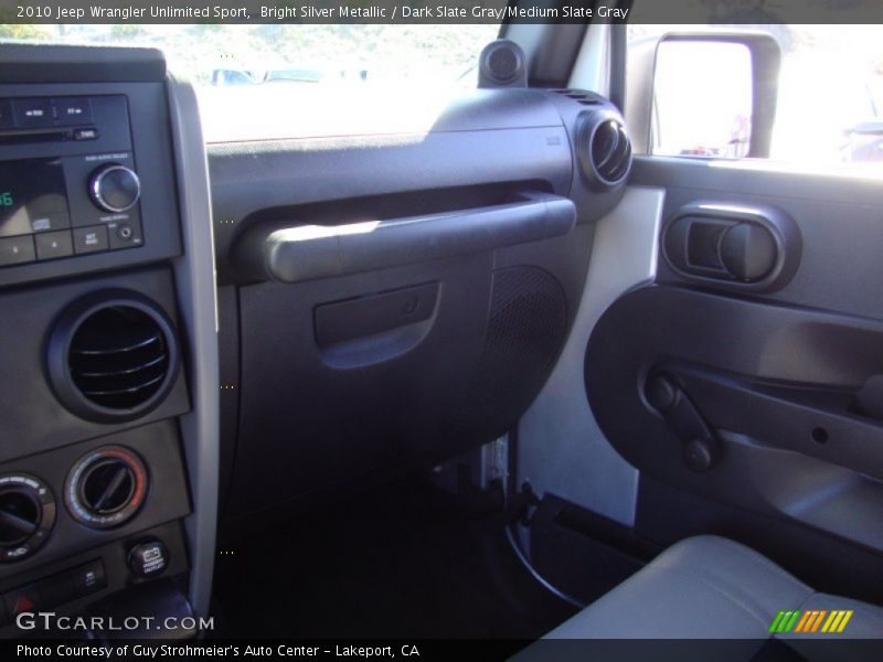 Bright Silver Metallic / Dark Slate Gray/Medium Slate Gray 2010 Jeep Wrangler Unlimited Sport