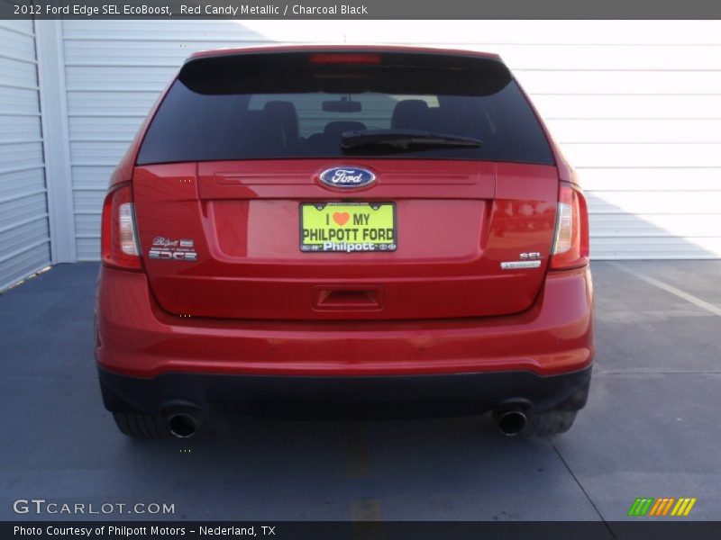 Red Candy Metallic / Charcoal Black 2012 Ford Edge SEL EcoBoost