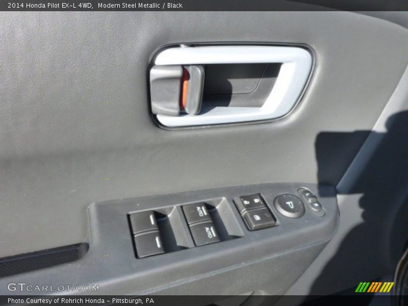 Modern Steel Metallic / Black 2014 Honda Pilot EX-L 4WD