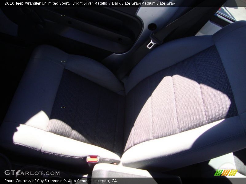 Bright Silver Metallic / Dark Slate Gray/Medium Slate Gray 2010 Jeep Wrangler Unlimited Sport
