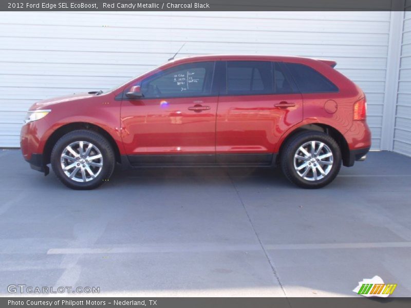 Red Candy Metallic / Charcoal Black 2012 Ford Edge SEL EcoBoost