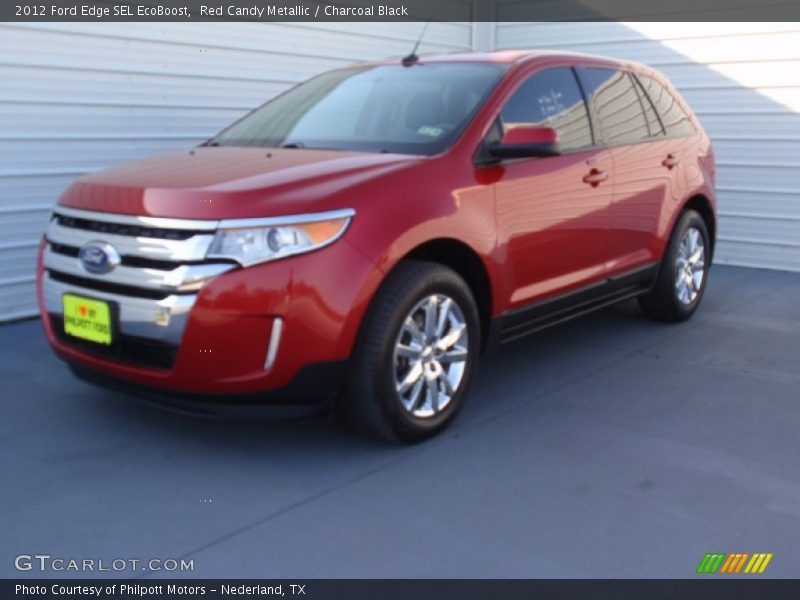 Red Candy Metallic / Charcoal Black 2012 Ford Edge SEL EcoBoost