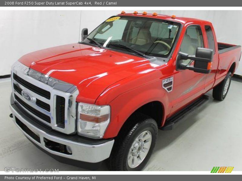 Red / Camel 2008 Ford F250 Super Duty Lariat SuperCab 4x4