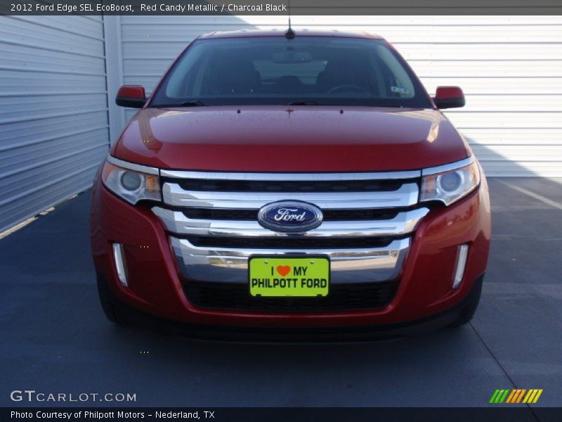Red Candy Metallic / Charcoal Black 2012 Ford Edge SEL EcoBoost