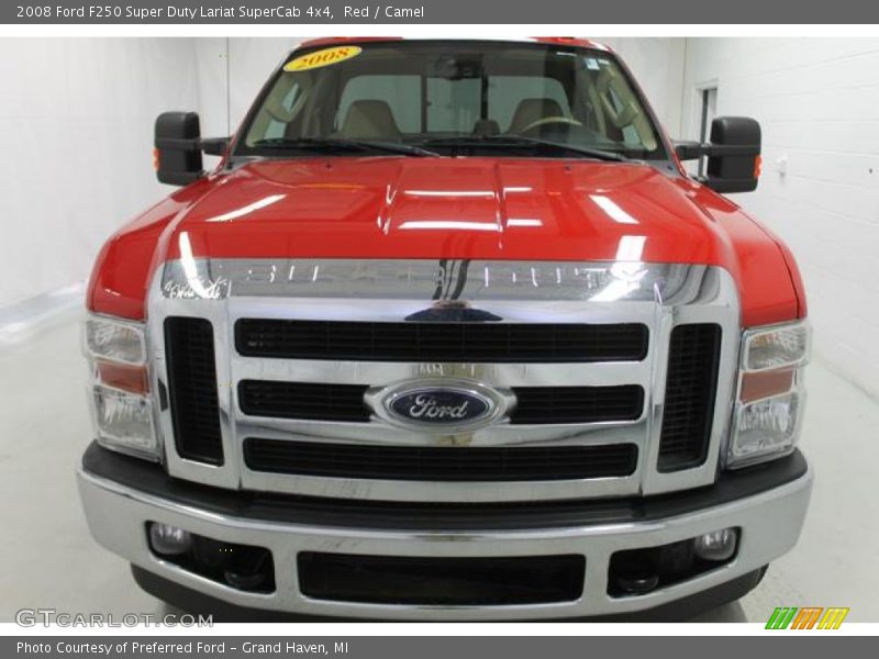 Red / Camel 2008 Ford F250 Super Duty Lariat SuperCab 4x4