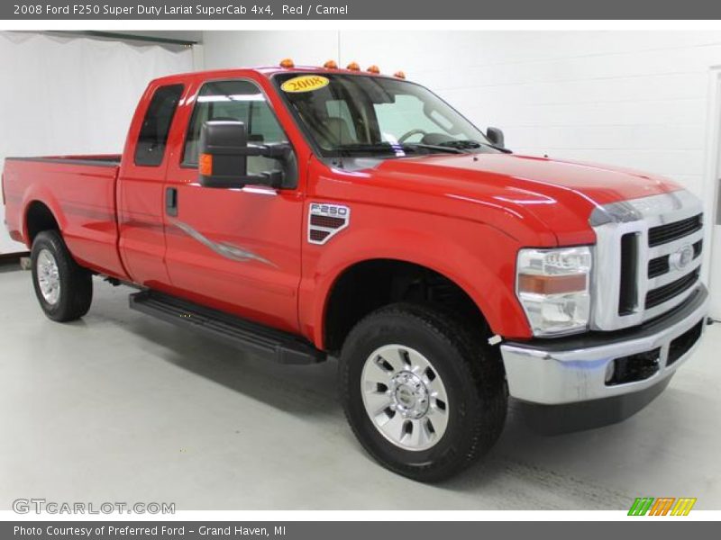 Red / Camel 2008 Ford F250 Super Duty Lariat SuperCab 4x4
