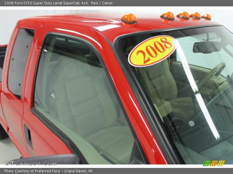 Red / Camel 2008 Ford F250 Super Duty Lariat SuperCab 4x4