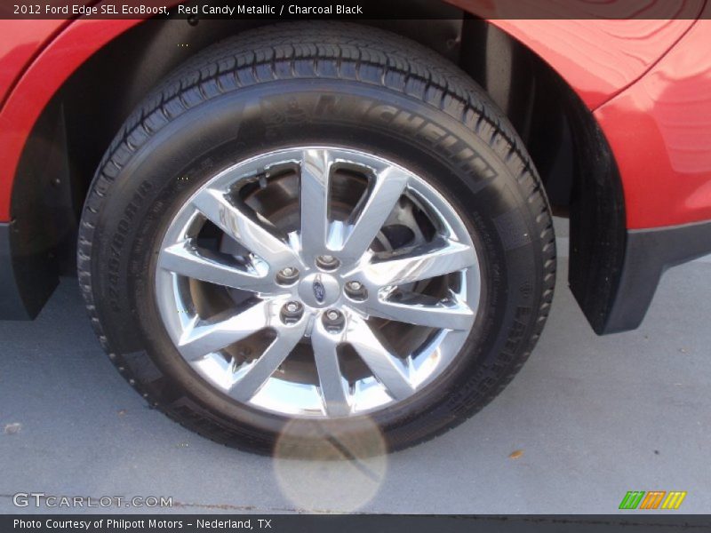 Red Candy Metallic / Charcoal Black 2012 Ford Edge SEL EcoBoost