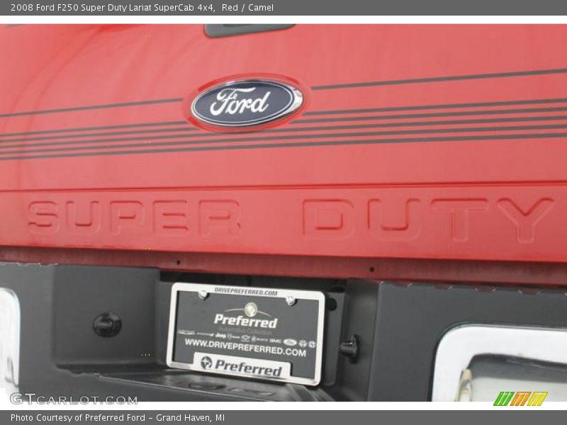 Red / Camel 2008 Ford F250 Super Duty Lariat SuperCab 4x4