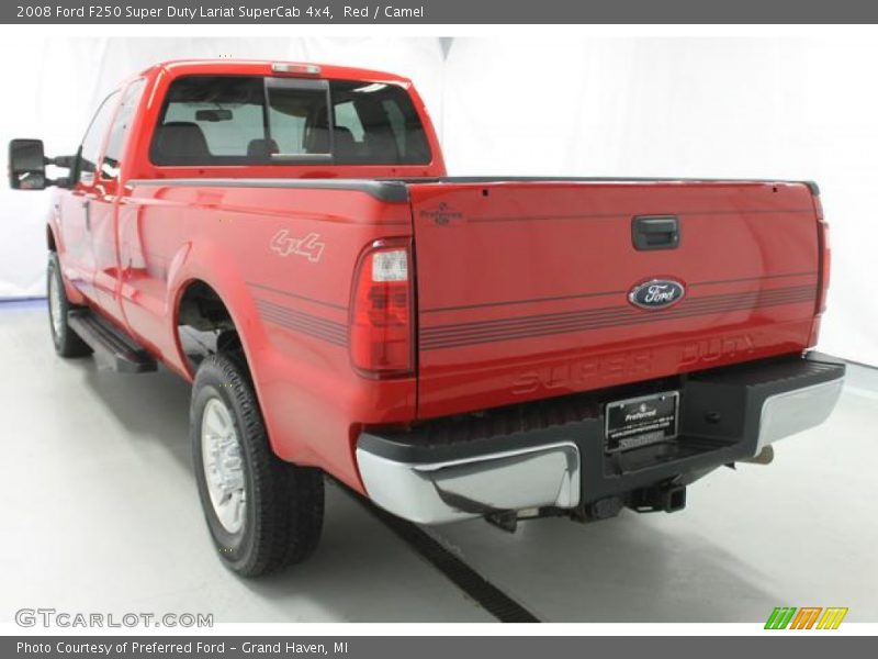 Red / Camel 2008 Ford F250 Super Duty Lariat SuperCab 4x4
