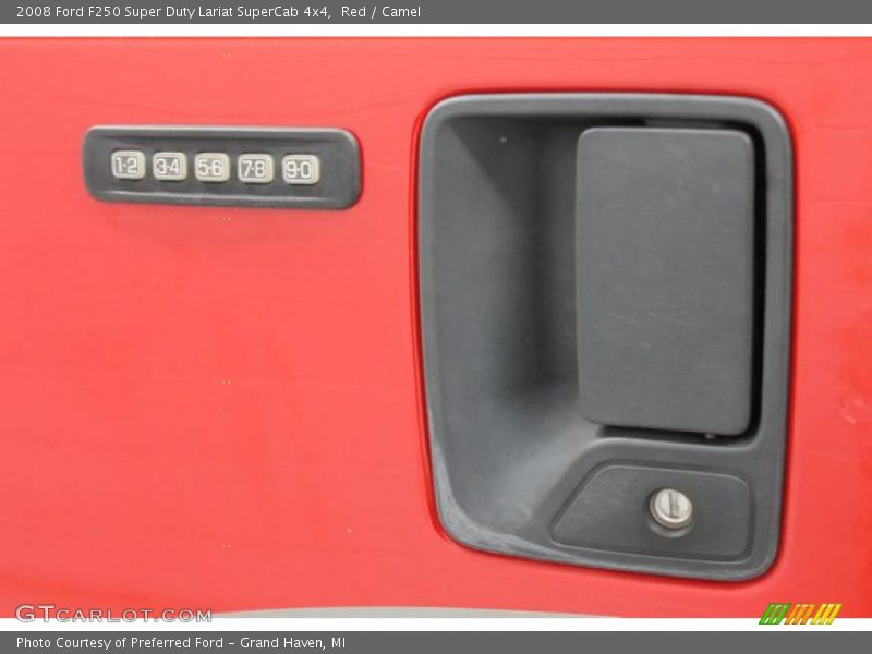 Red / Camel 2008 Ford F250 Super Duty Lariat SuperCab 4x4
