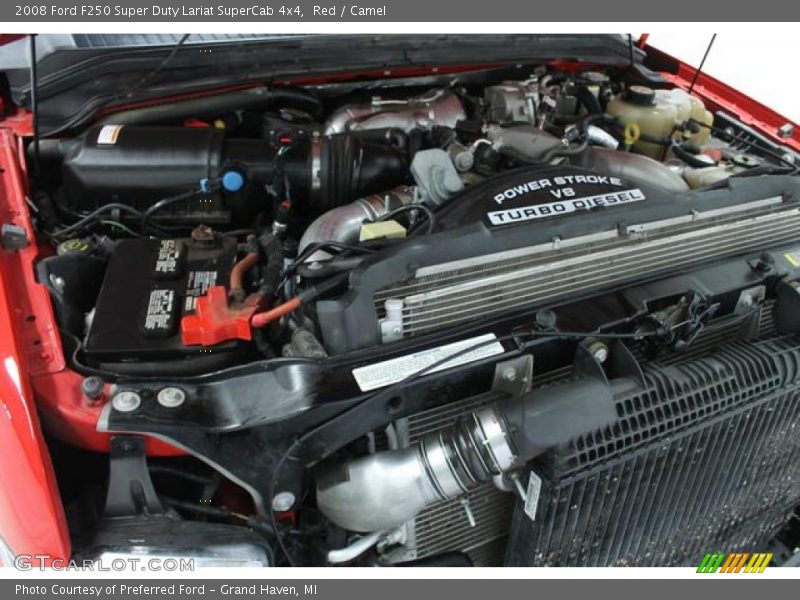 Red / Camel 2008 Ford F250 Super Duty Lariat SuperCab 4x4