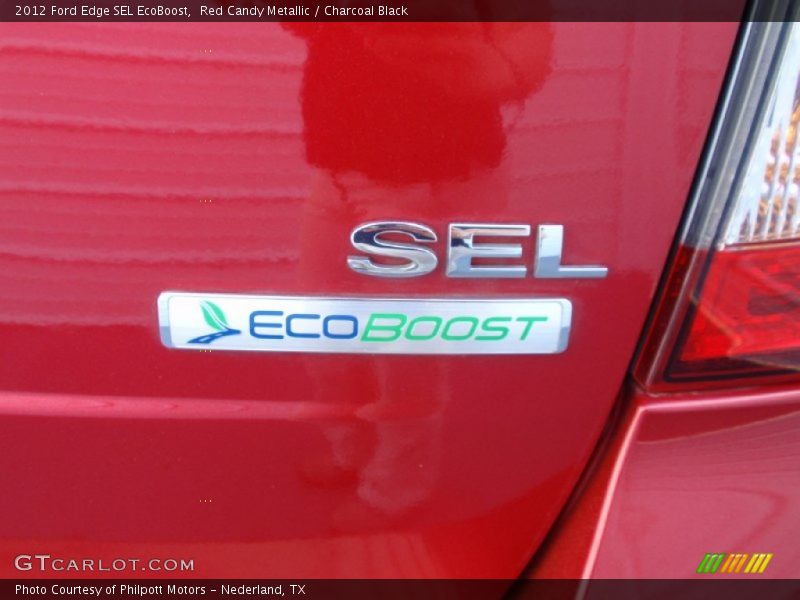Red Candy Metallic / Charcoal Black 2012 Ford Edge SEL EcoBoost