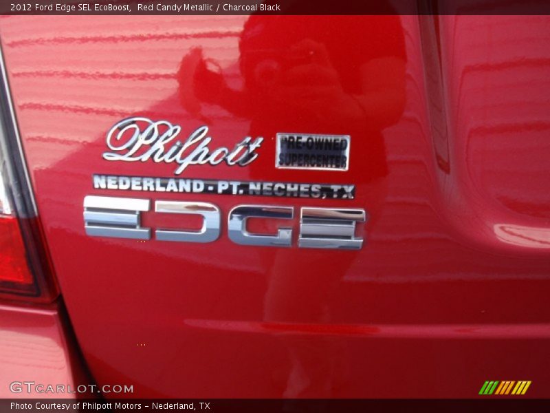 Red Candy Metallic / Charcoal Black 2012 Ford Edge SEL EcoBoost