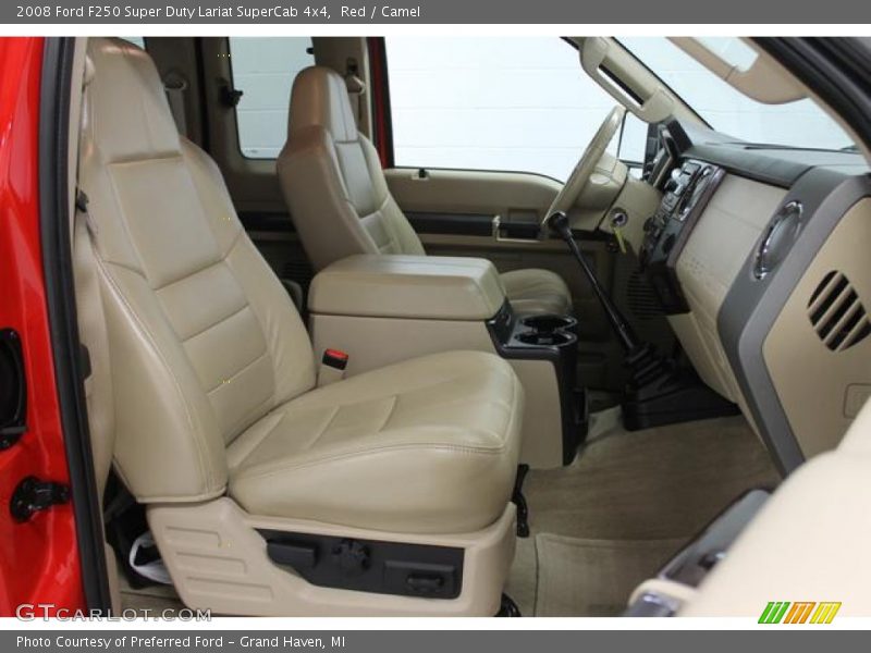 Red / Camel 2008 Ford F250 Super Duty Lariat SuperCab 4x4