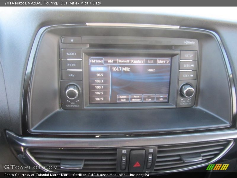 Blue Reflex Mica / Black 2014 Mazda MAZDA6 Touring
