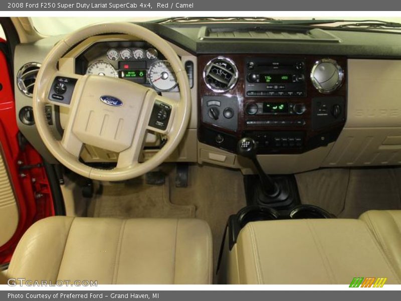 Red / Camel 2008 Ford F250 Super Duty Lariat SuperCab 4x4