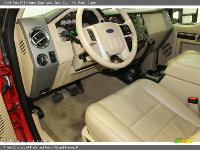 Red / Camel 2008 Ford F250 Super Duty Lariat SuperCab 4x4