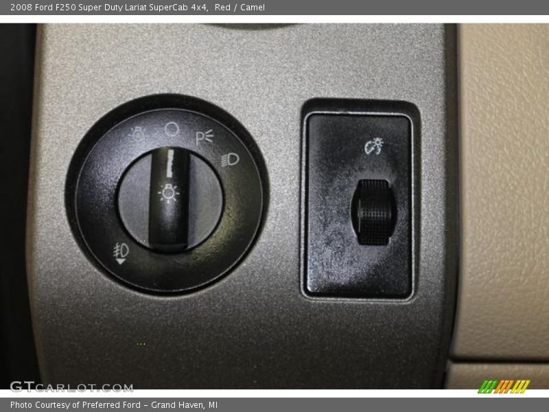 Red / Camel 2008 Ford F250 Super Duty Lariat SuperCab 4x4