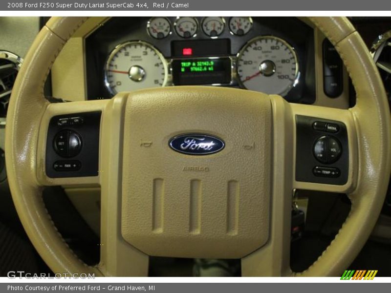 Red / Camel 2008 Ford F250 Super Duty Lariat SuperCab 4x4