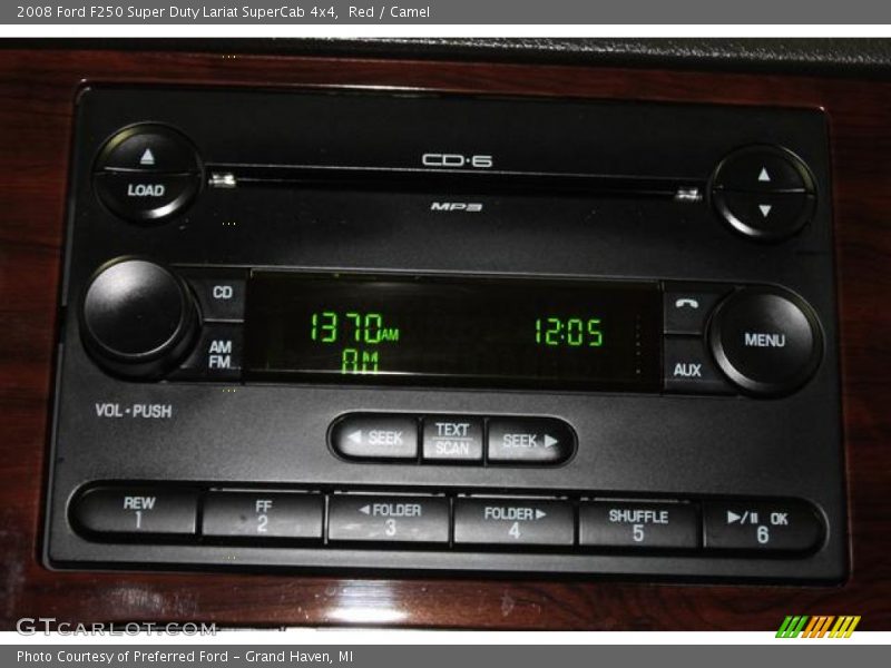 Red / Camel 2008 Ford F250 Super Duty Lariat SuperCab 4x4